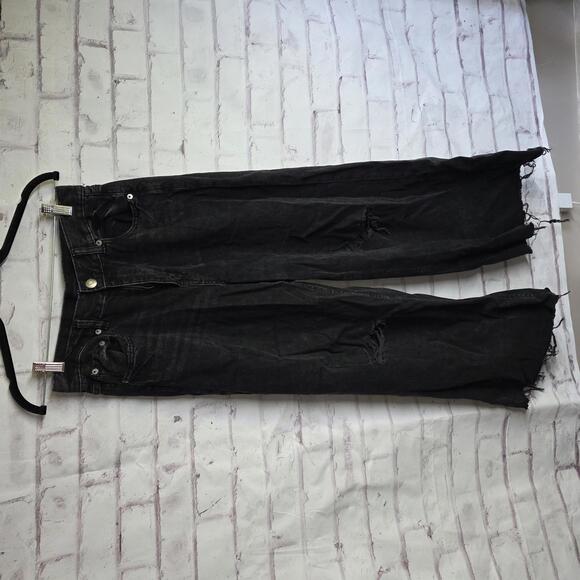 Aeropostale Wide Leg Black Jeans - Picture 1 of 6
